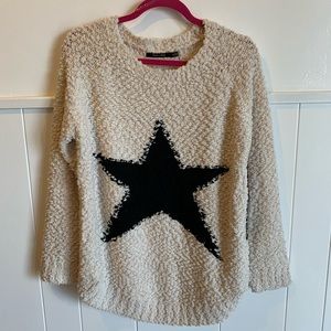 Doe & Rae Oversized Star Sweater
